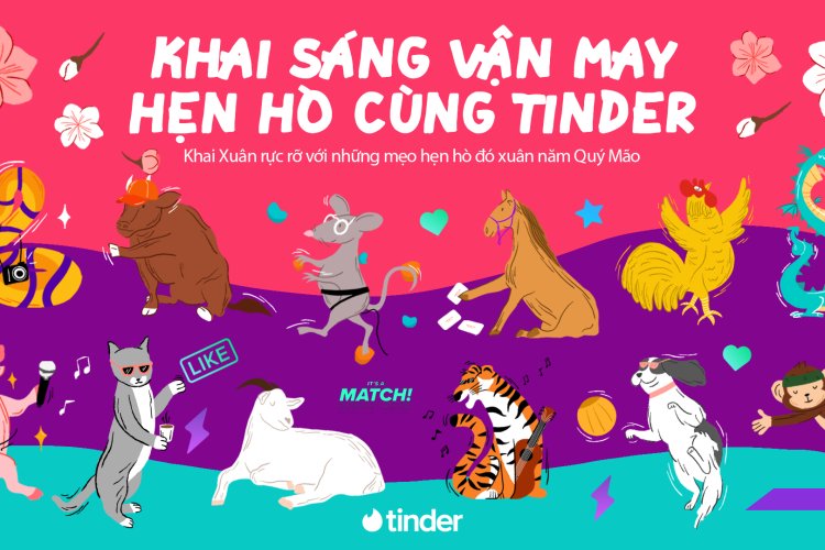 Tinder khai sáng vận may hẹn hò của 12 con giáp trong năm 2023