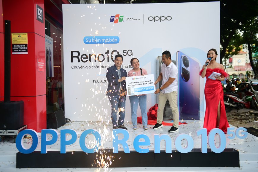 FPT Shop mở bán OPPO Reno10 5G 256GB, tặng quà hơn 15 triệu đồng