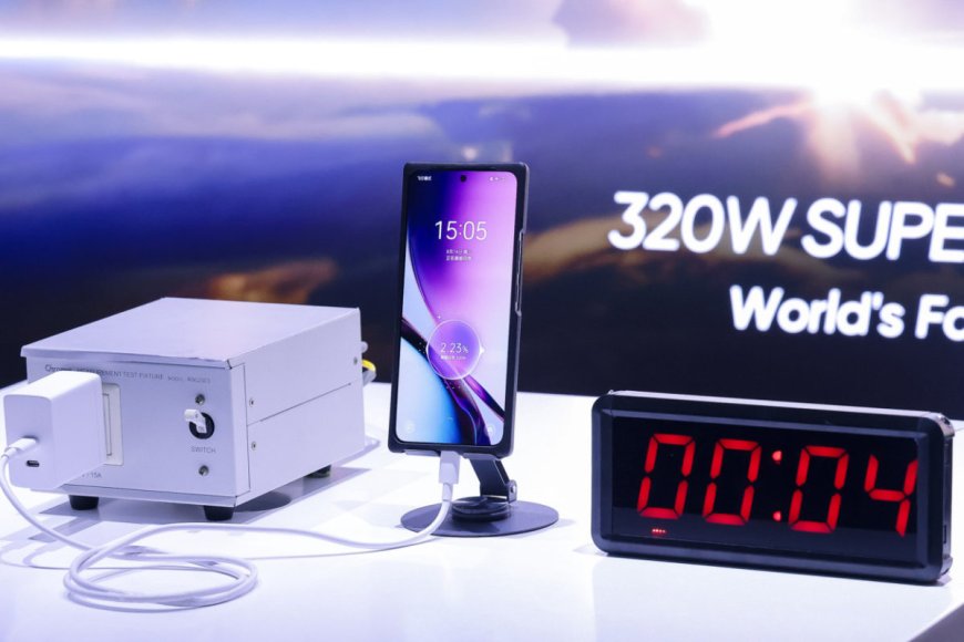 realme trình diễn công nghệ sạc siêu nhanh 320W