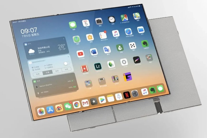 Lộ ảnh concept smartphone gập 3 màn hình của OPPO