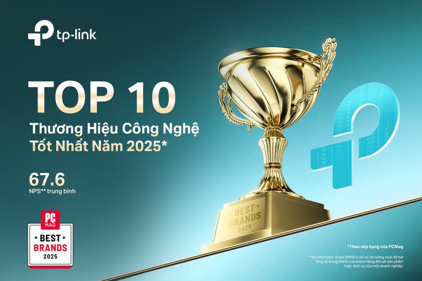 TP-Link ghi danh vào bảng xếp hạng 10 thương hiệu công nghệ tốt nhất năm 2025