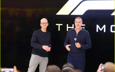 Brad Pitt cùng Tim Cook giới thiệu F1: The Movie