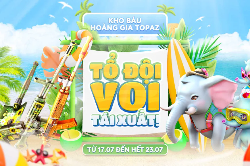 Đột Kích ra mắt Kho Báu Hoàng Gia Topaz Tổ Đội Voi
