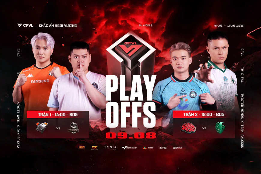 Ngày 1 Playoffs CFVL 2025 mùa 2: Kịch tính vượt dự đoán