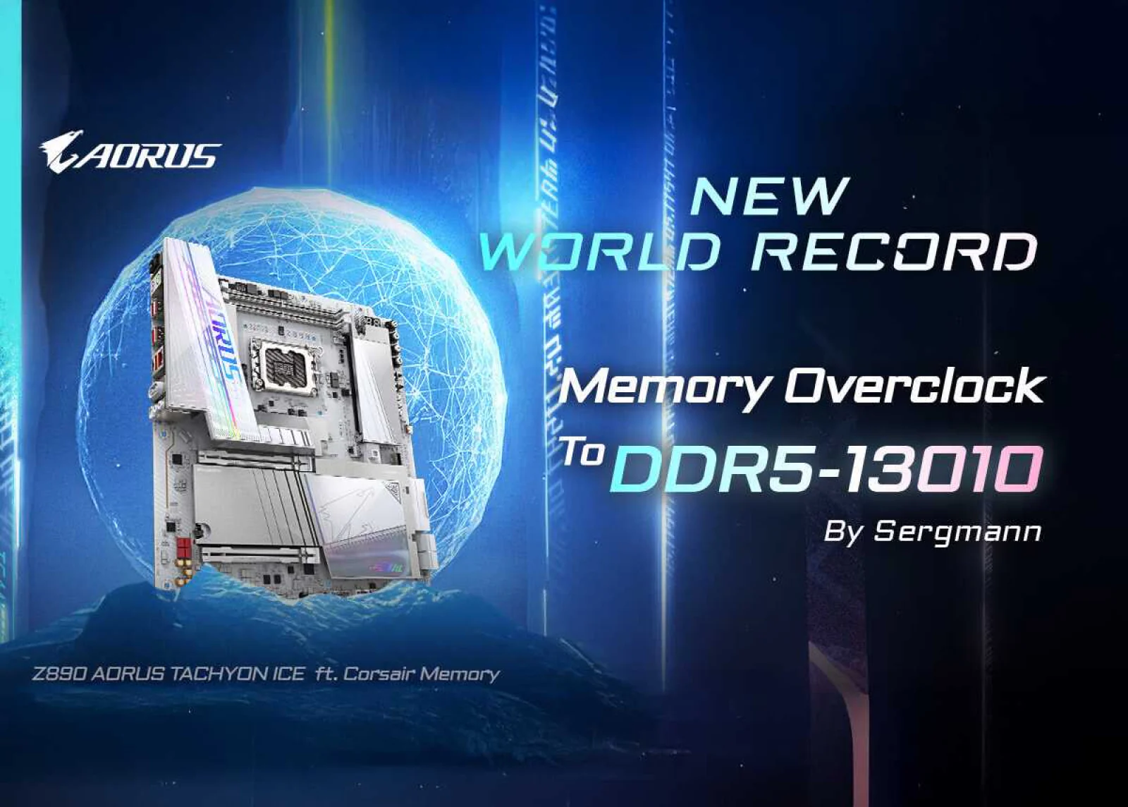 Bo mạch chủ Z890 AORUS TACHYON ICE phá vỡ kỷ lục thế giới