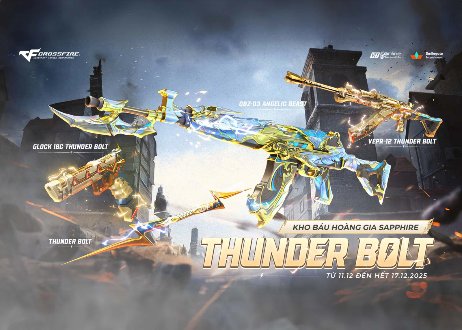 Đột Kích mở cửa Kho Báu Hoàng Gia Sapphire Thunder Bolt