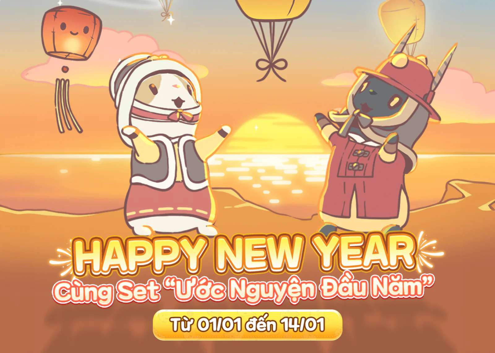 Cats & Soup: Fluffy Town ra mắt loạt trang phục gacha đón Tết Dương lịch 2026
