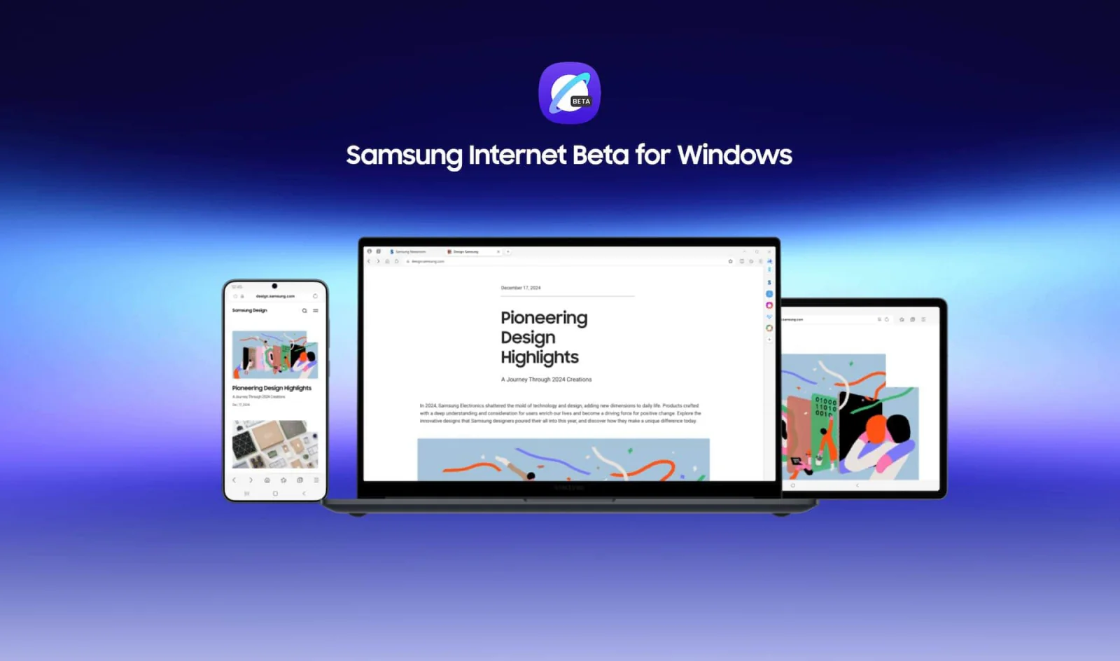 Samsung Internet mở rộng hệ sinh thái, cập bến Windows