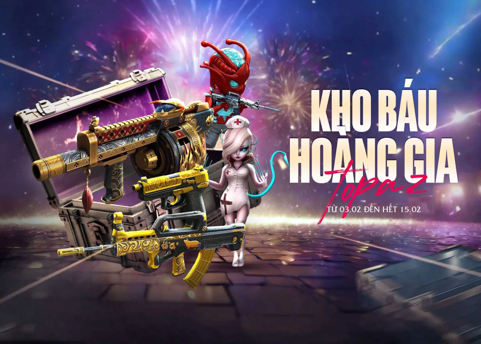 Kho Báu Hoàng Gia Topaz mang trở lại siêu phẩm Armsel Striker Ignite