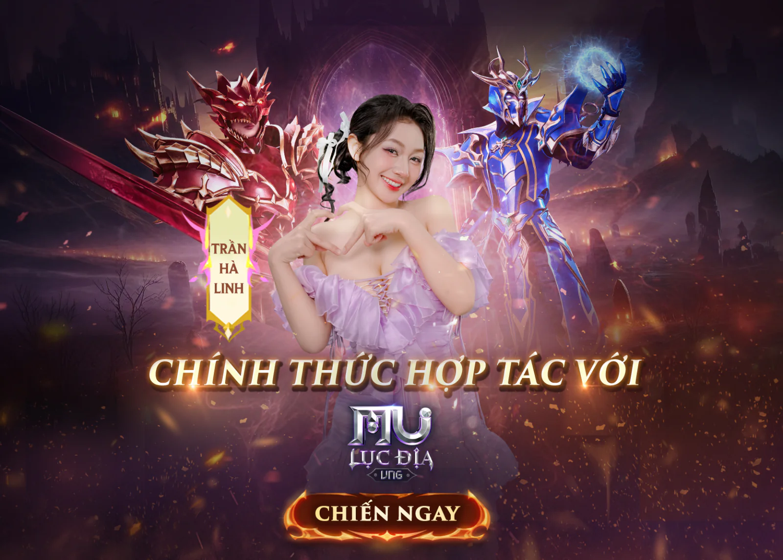 Trần Hà Linh đồng hành cùng MU Lục Địa VNG