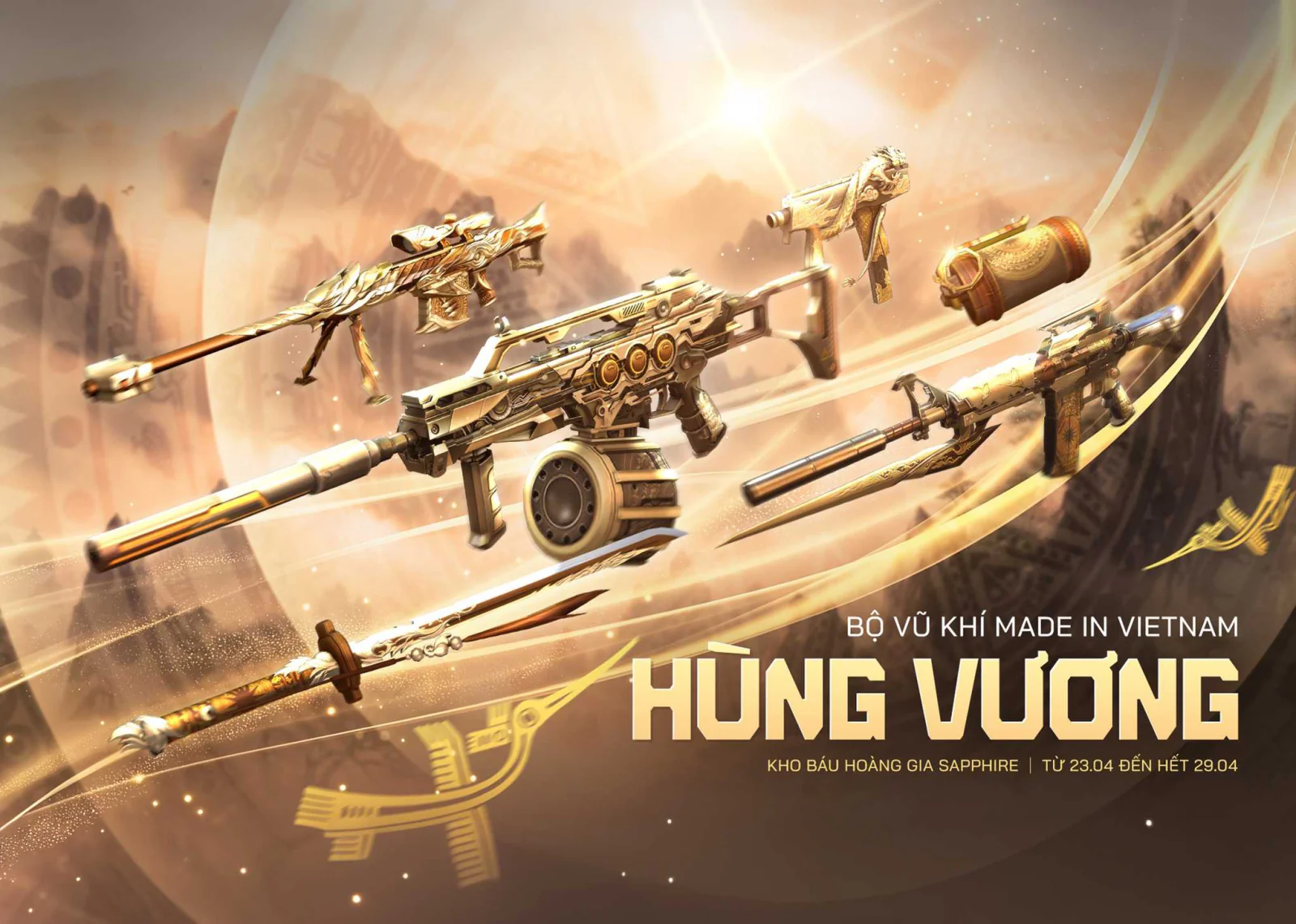 Game thủ Đột Kích đón Giỗ Tổ với Kho Báu Hoàng Gia Sapphire Hùng Vương