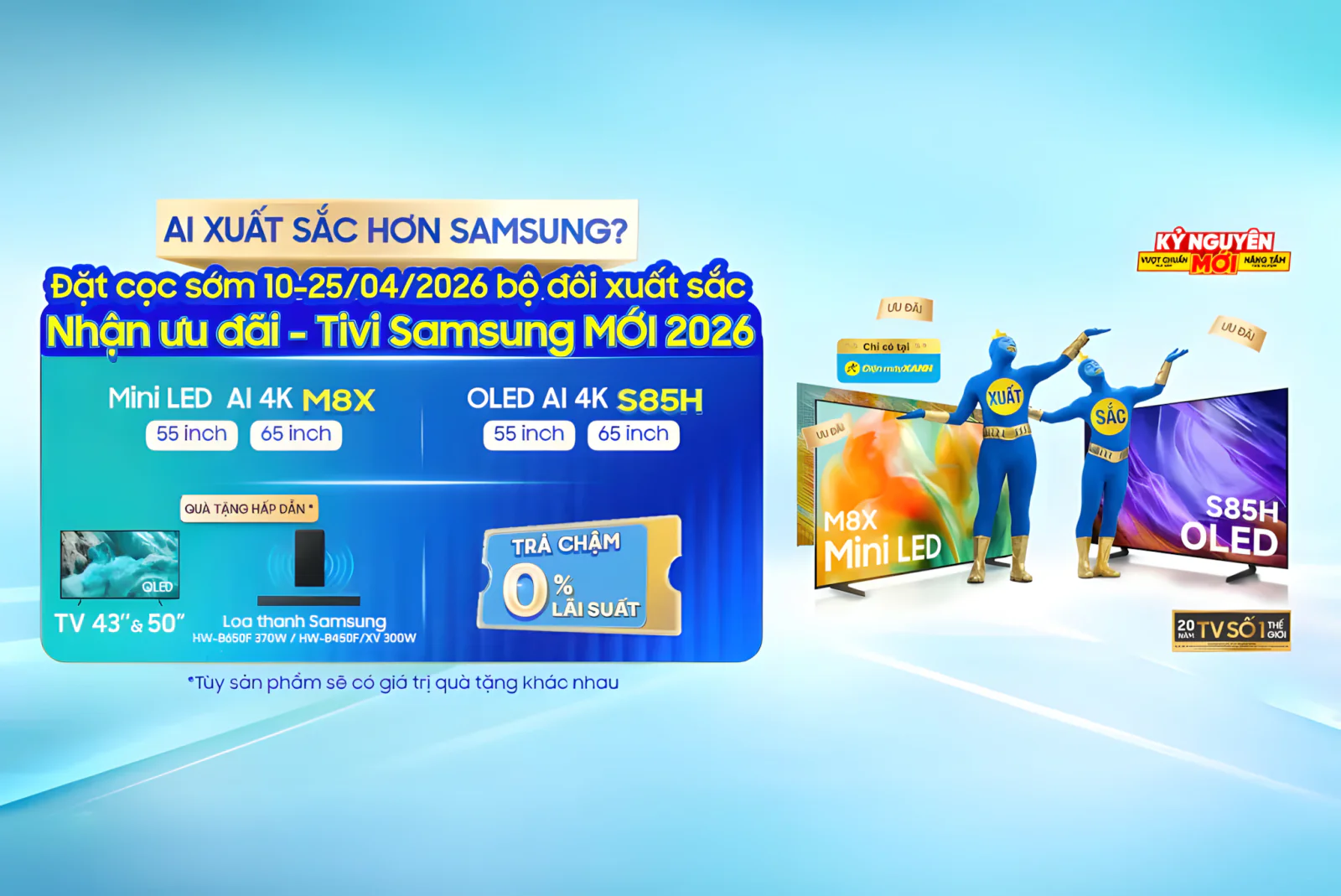 Samsung mở bán TV Mini LED M8X và TV OLED S85H