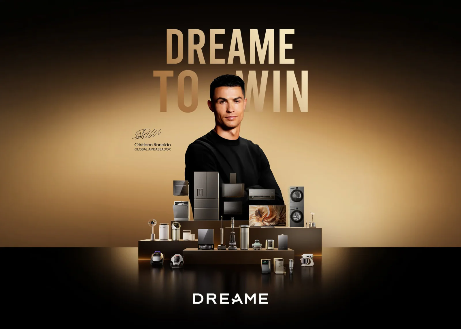 Cristiano Ronaldo gia nhập Dreame với vai trò đại diện thương hiệu toàn cầu
