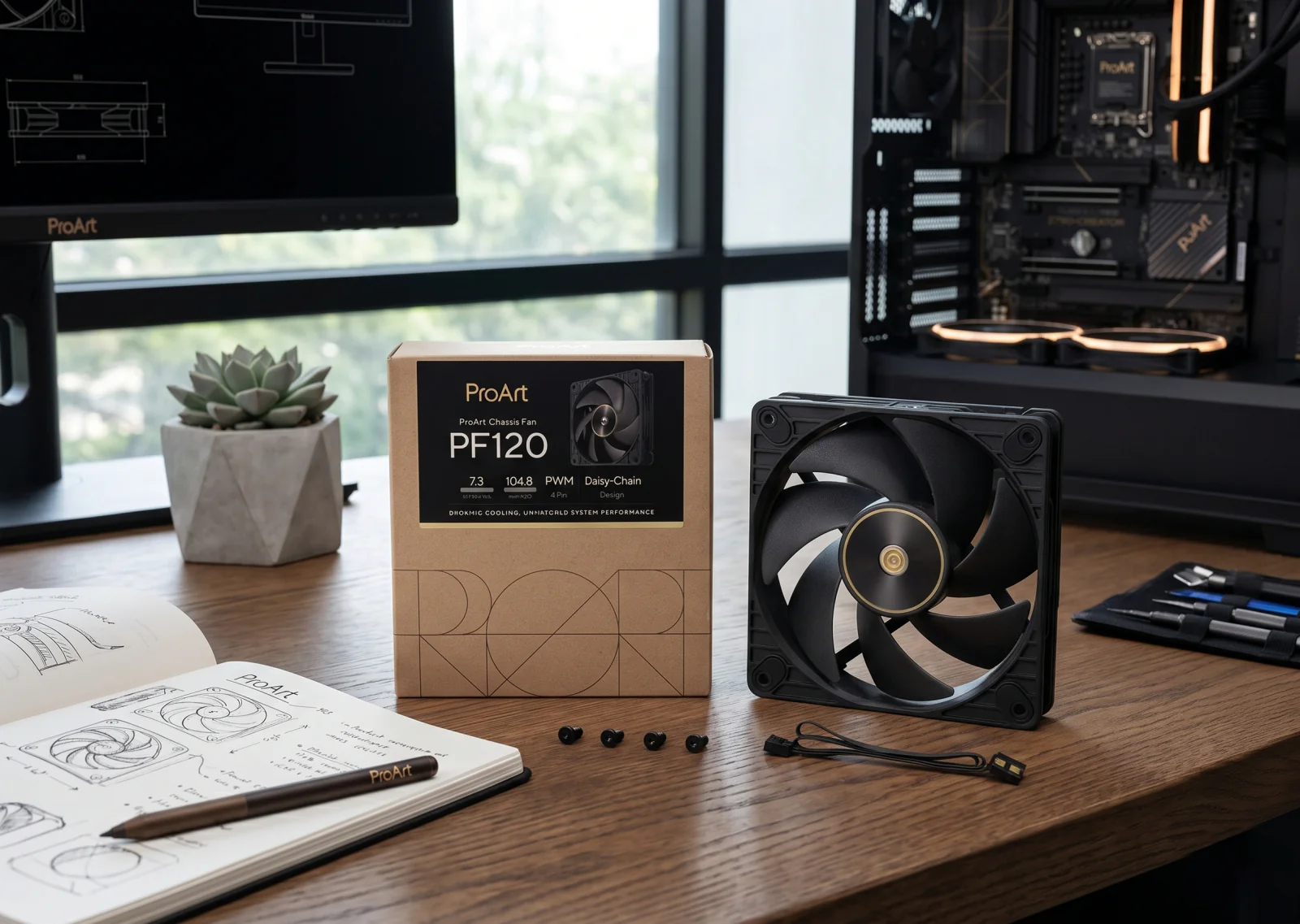 Mở hộp quạt ASUS ProArt PF120