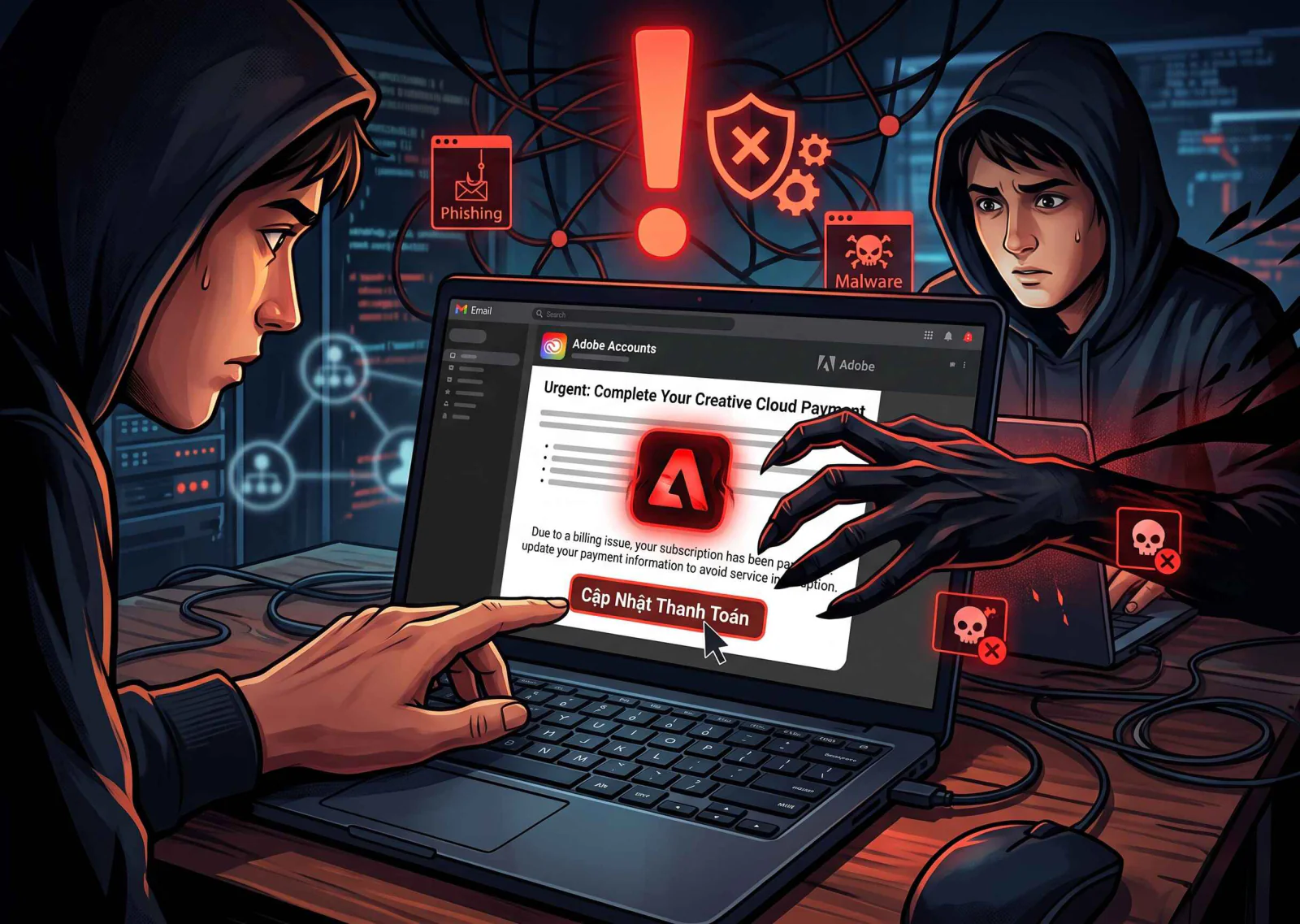 Cảnh báo chiêu lừa tinh vi núp bóng Adobe
