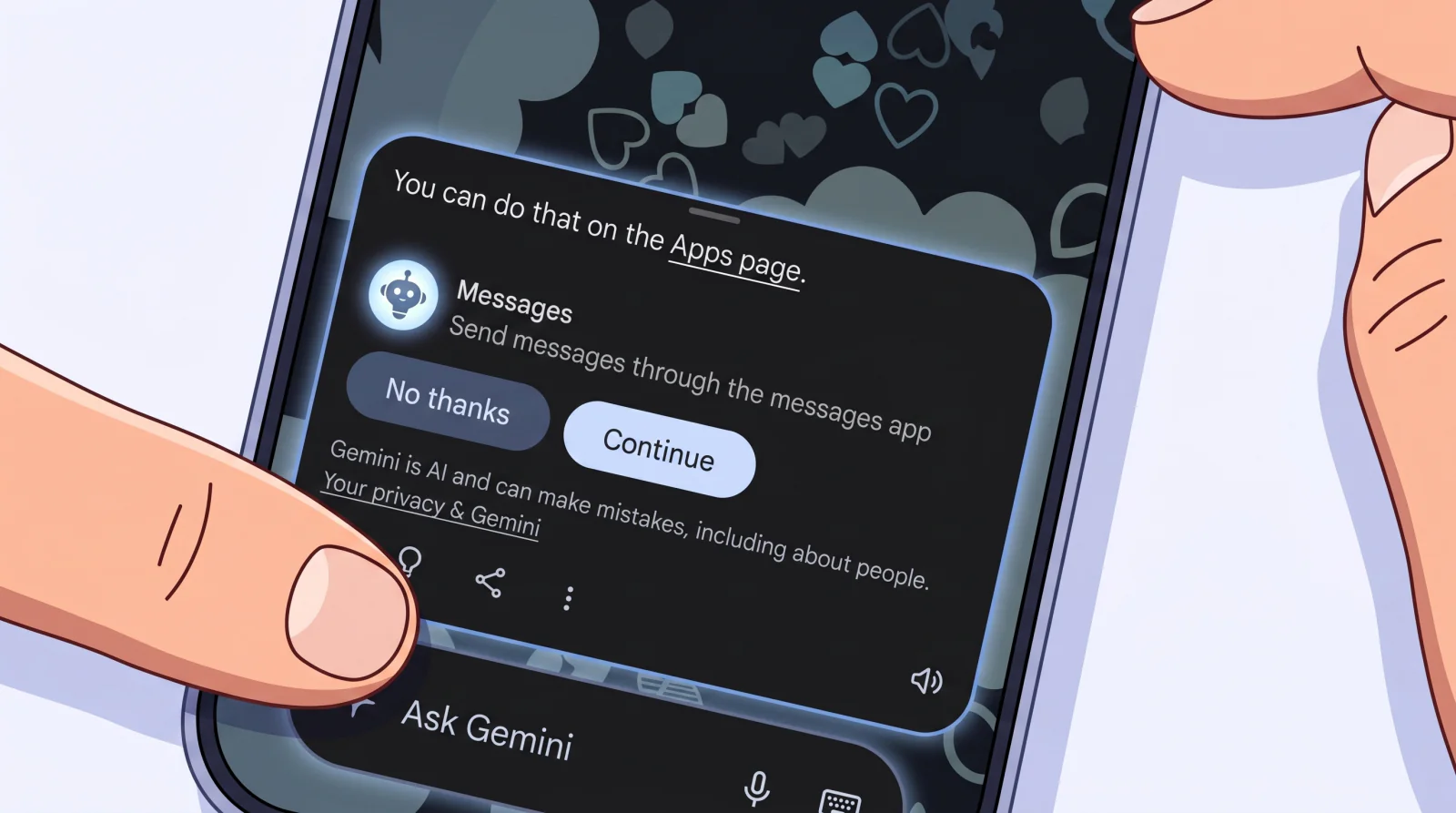 Gemini vô tình trở thành 'cửa sau' trên Android 16