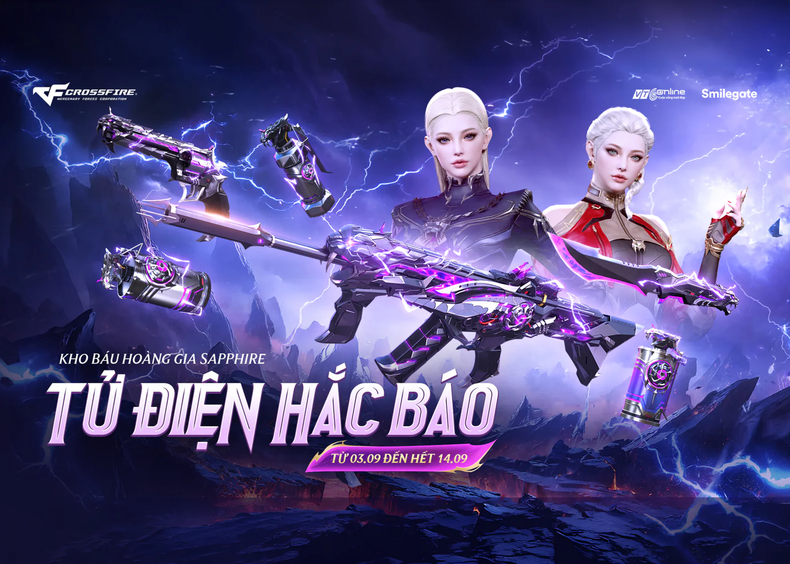 Game thủ Đột Kích khám phá Kho Báu Hoàng Gia Sapphire: Tử Điện Hắc Báo