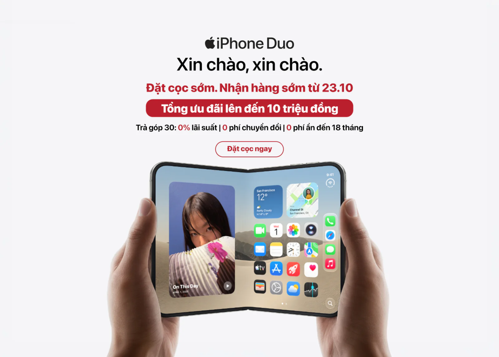 Di Động Việt tung ưu đãi khi đặt trước iPhone Duo