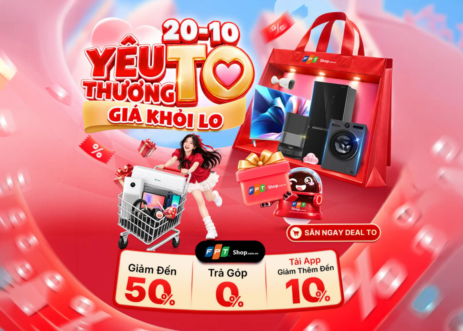 Đón Ngày phụ nữ Việt Nam, FPT Shop ưu đãi đến 50% cho sản phẩm công nghệ